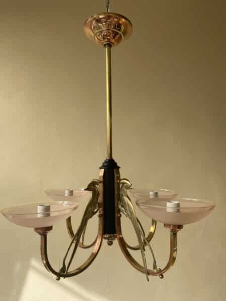 Plafondlamp Hanglamp Les Pheasants 4 arms Messing - Afbeelding 14