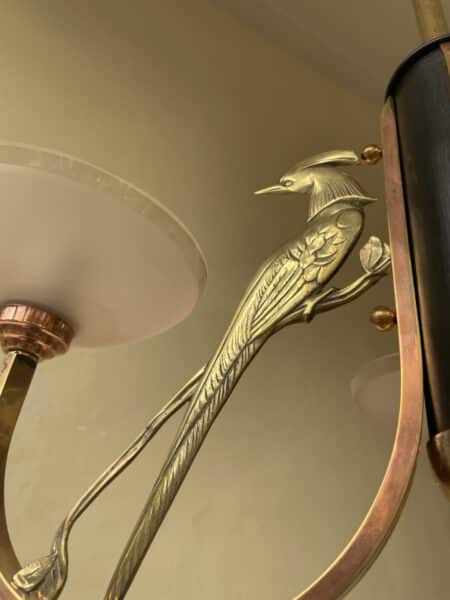 Plafondlamp Hanglamp Les Pheasants 4 arms Messing - Afbeelding 6