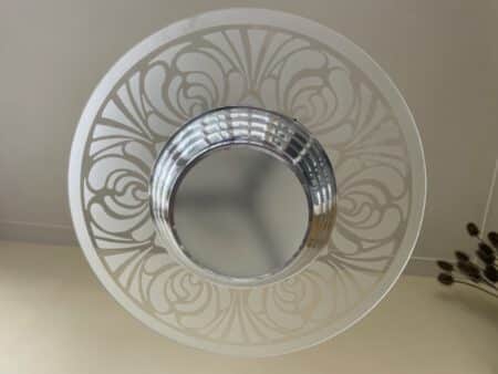 Lamp art deco jaren 30 verchroomd armatuur - Afbeelding 2