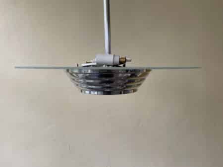 Lamp art deco jaren 30 verchroomd armatuur - Afbeelding 8