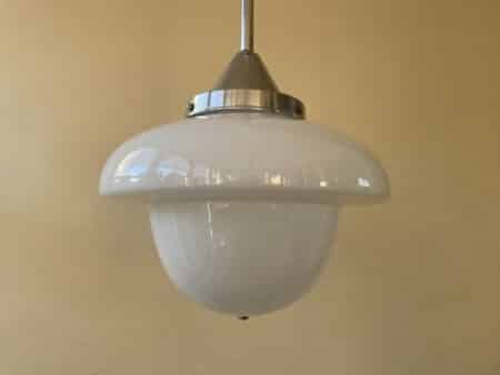 Lamp Hanglamp Champignon Model Art Deco 1930 - Afbeelding 3