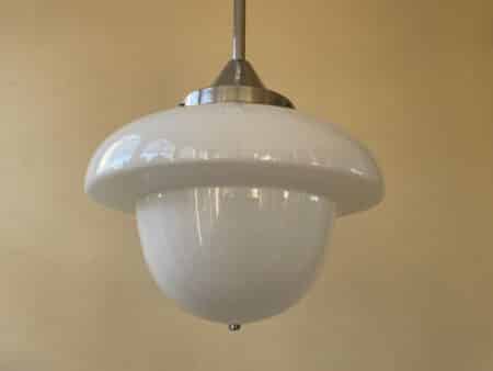 Lamp Hanglamp Champignon Model Art Deco 1930 - Afbeelding 8